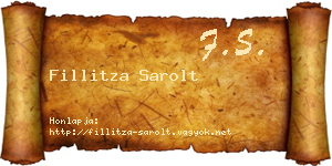 Fillitza Sarolt névjegykártya